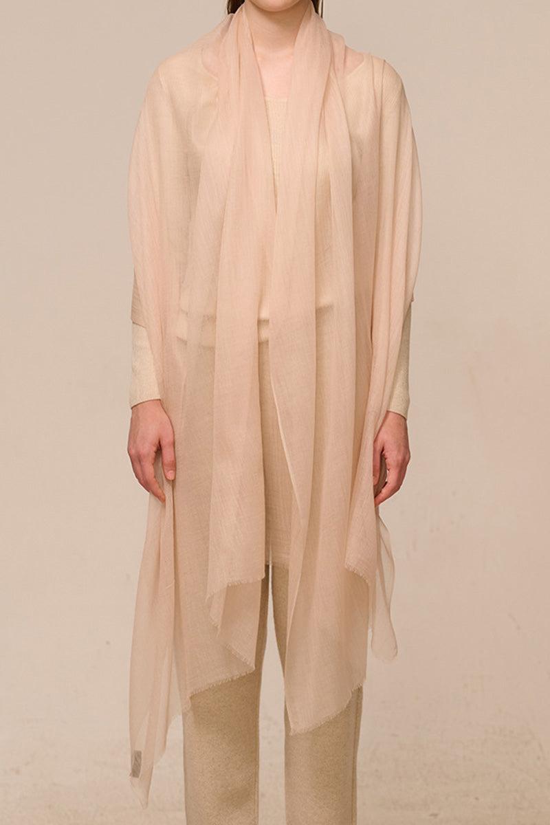Sciarpa scialle oversize leggera da donna