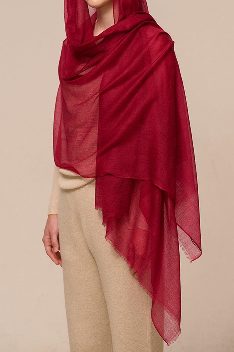Sciarpa scialle oversize leggera da donna