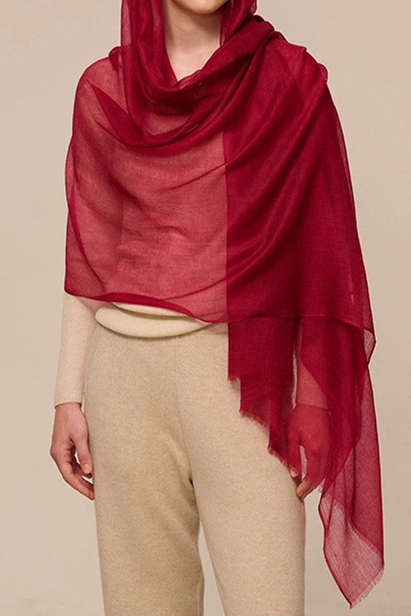 Sciarpa scialle oversize leggera da donna
