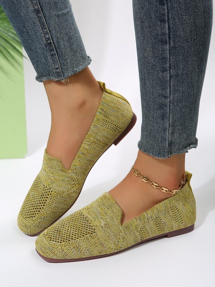 Lisa - Knit Slip-On Flats
