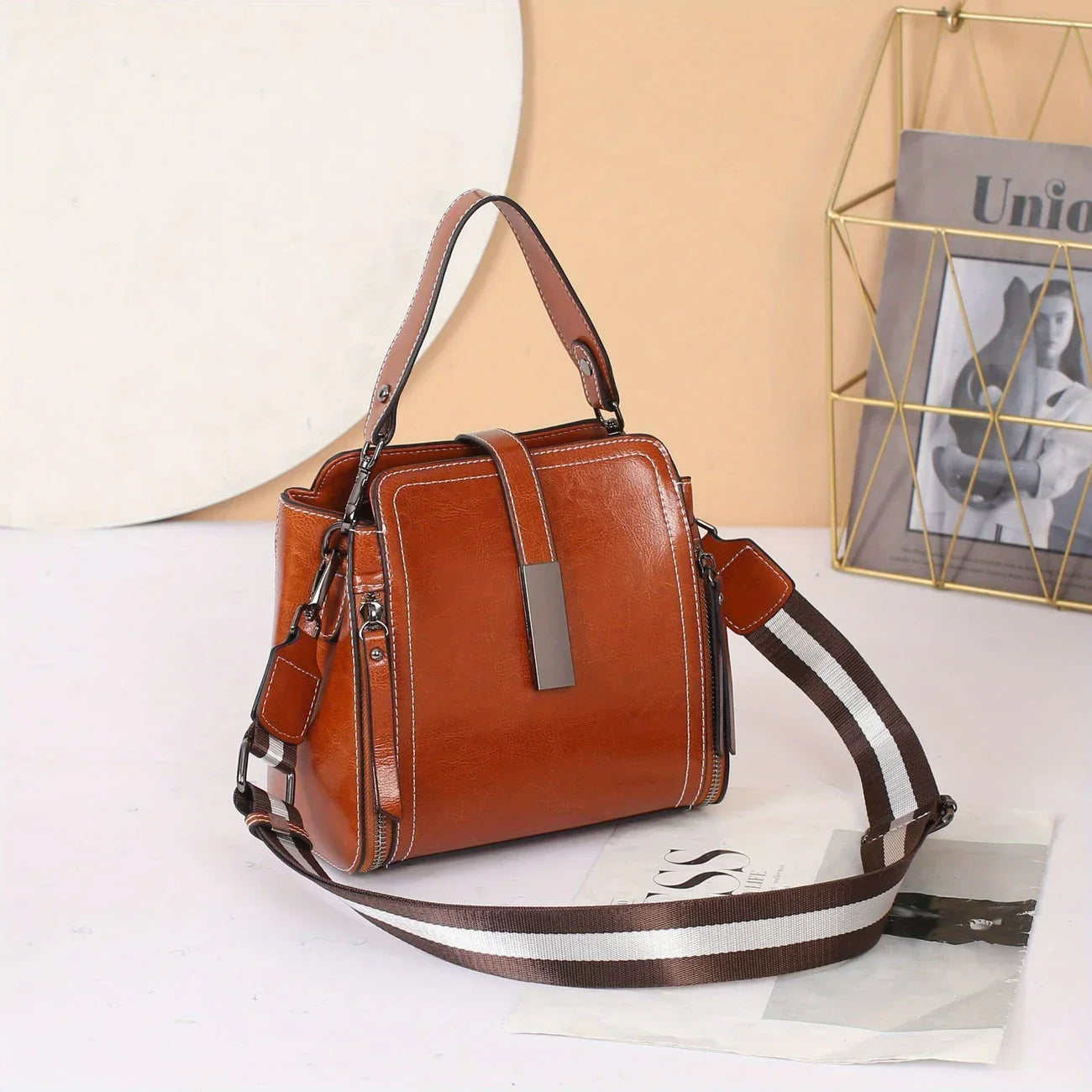 Ellen - Structured Satchel Handbag