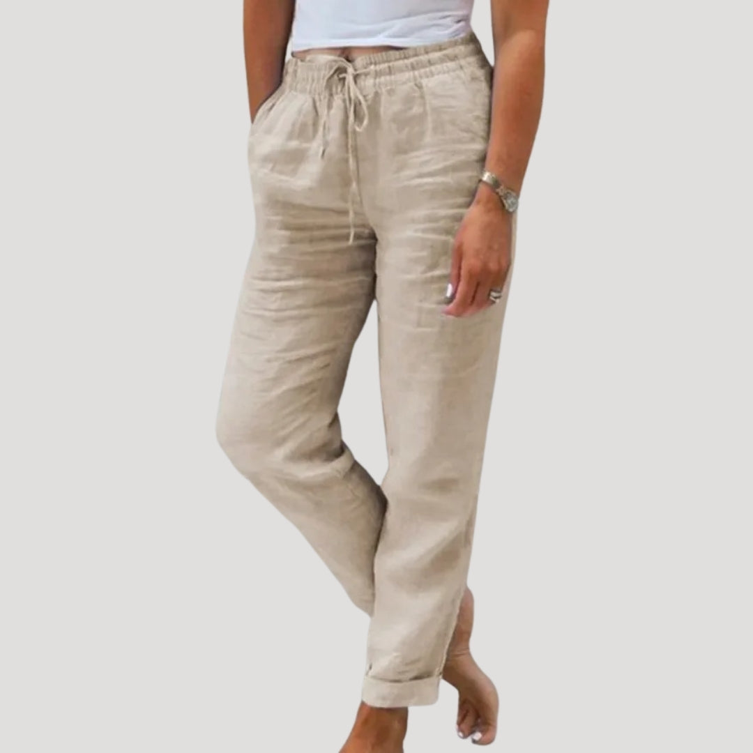 Pantalon décontracté pour femme, coupe confortable au quotidien
