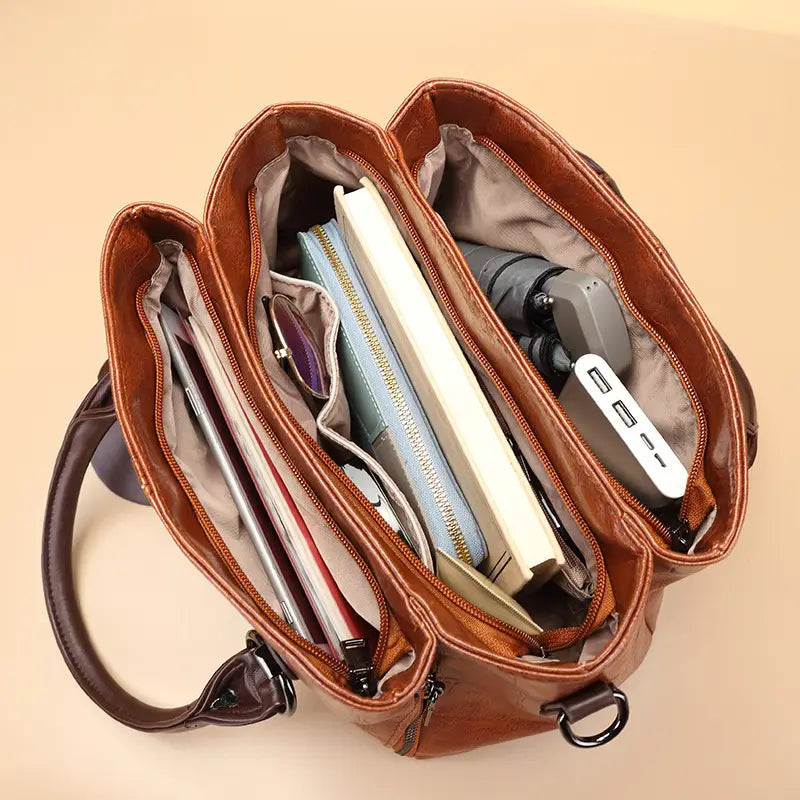 Joyce - Leather Structured Handbag