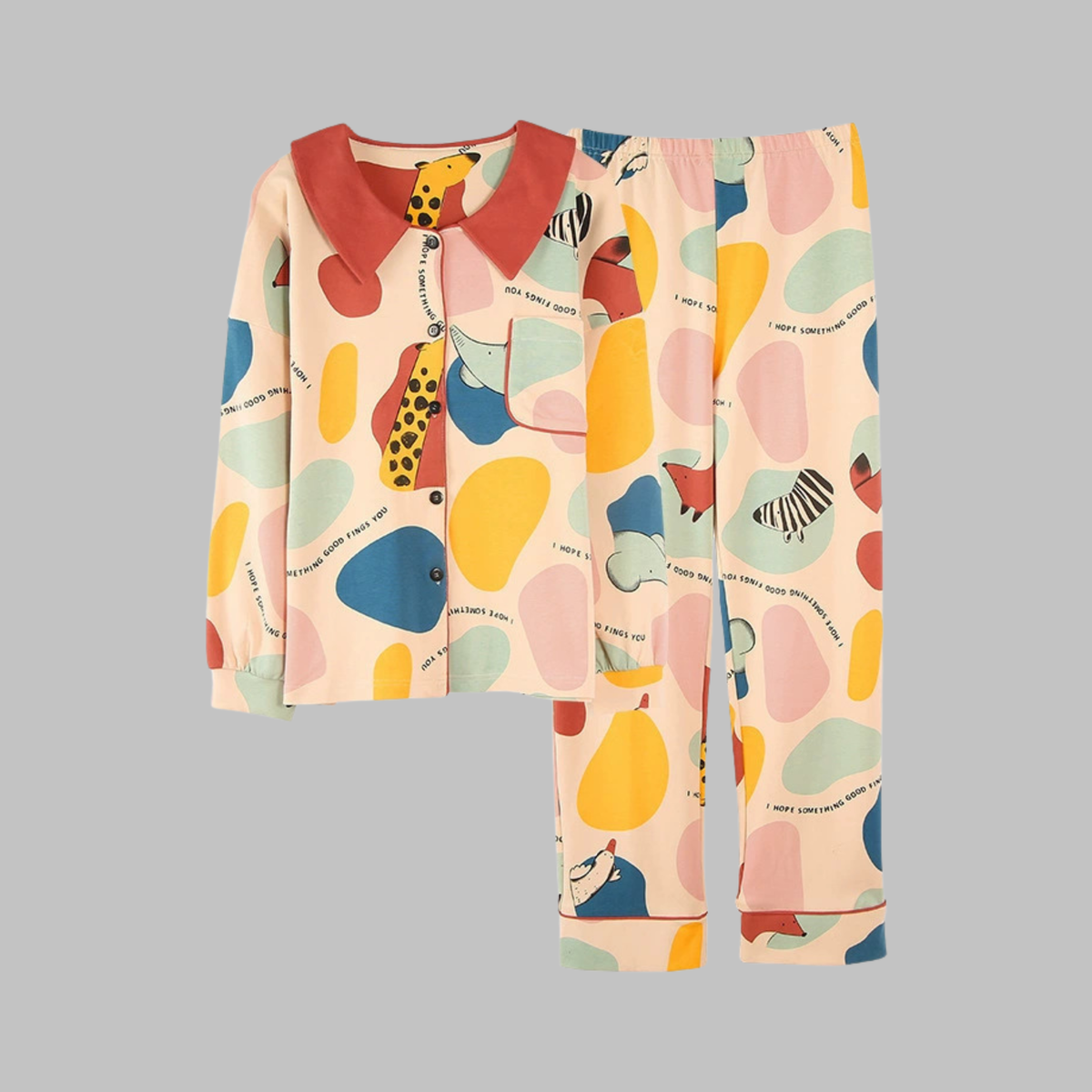 Ensemble de vêtements d’intérieur douillets à manches longues pour femme