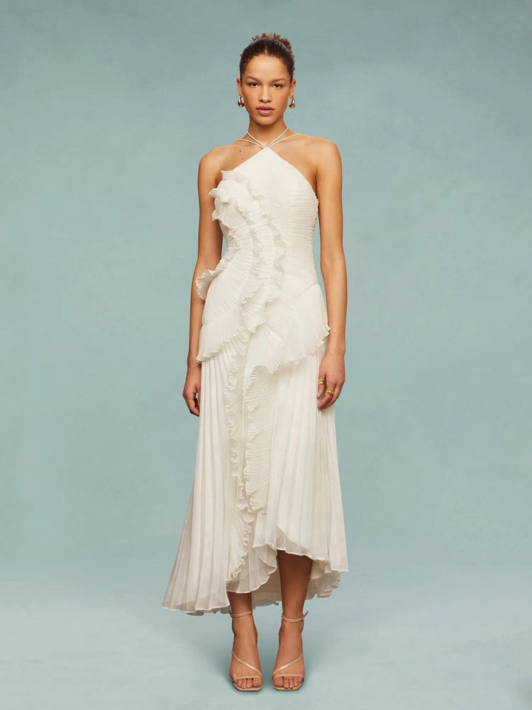 Avery - Asymmetric Pleated Dress