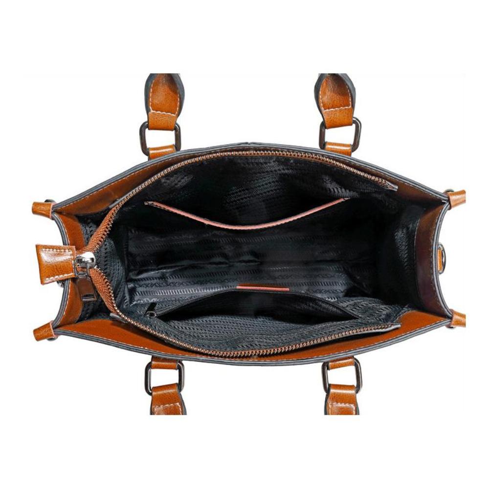 Sally - Structured Leather Handbag