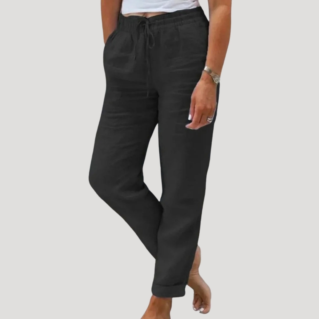 Pantalon décontracté pour femme, coupe confortable au quotidien
