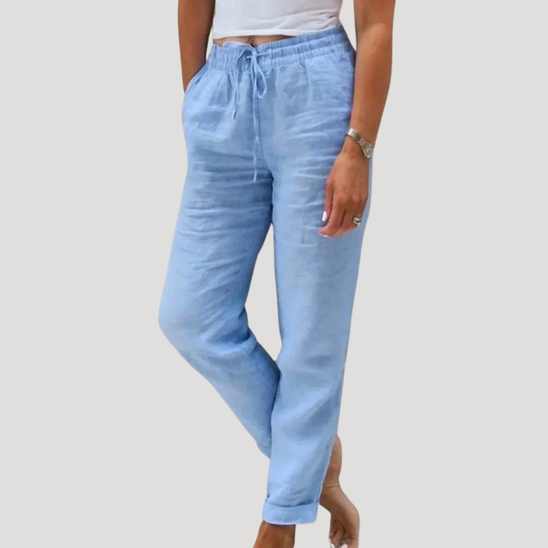 Pantalon décontracté pour femme, coupe confortable au quotidien