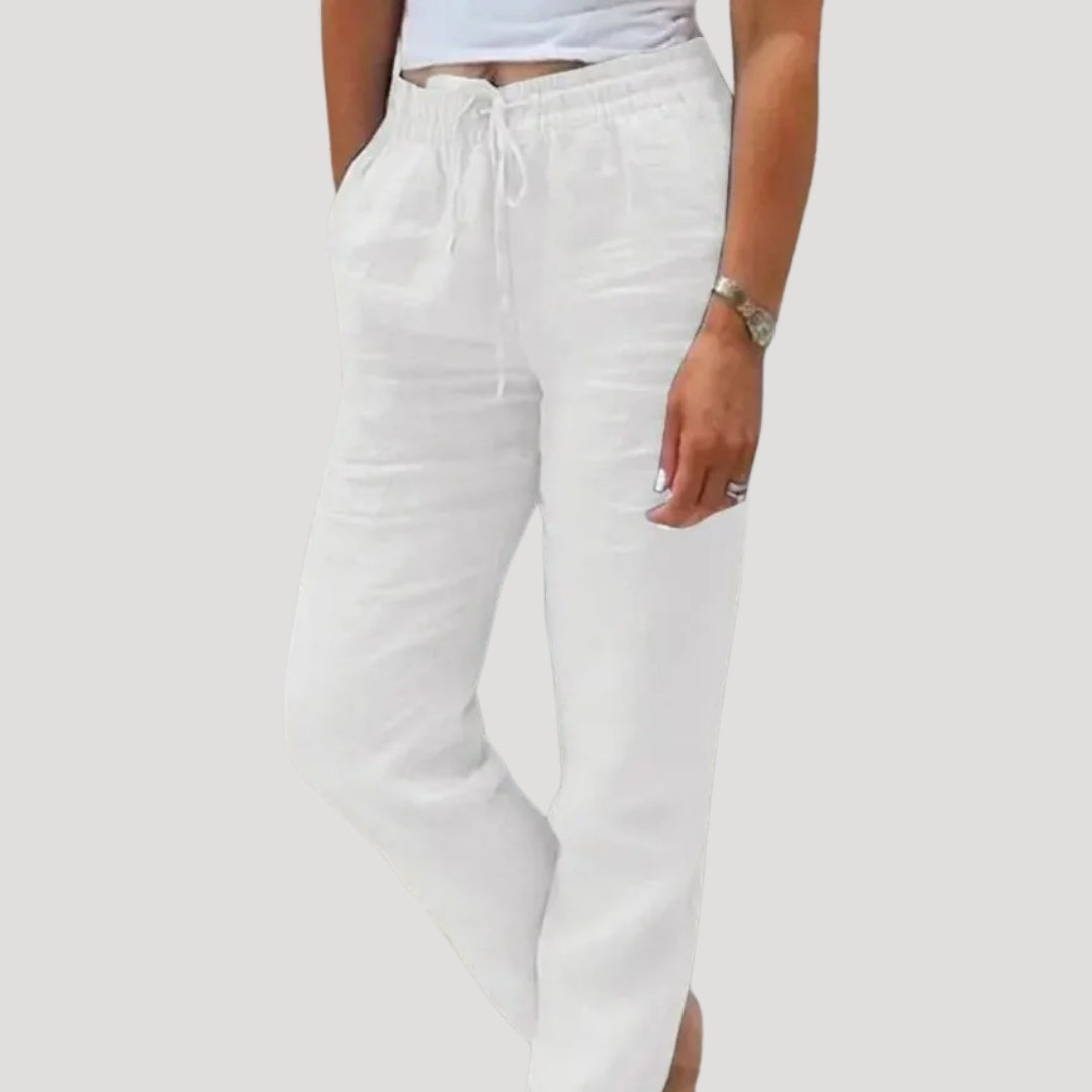 Pantalon décontracté pour femme, coupe confortable au quotidien