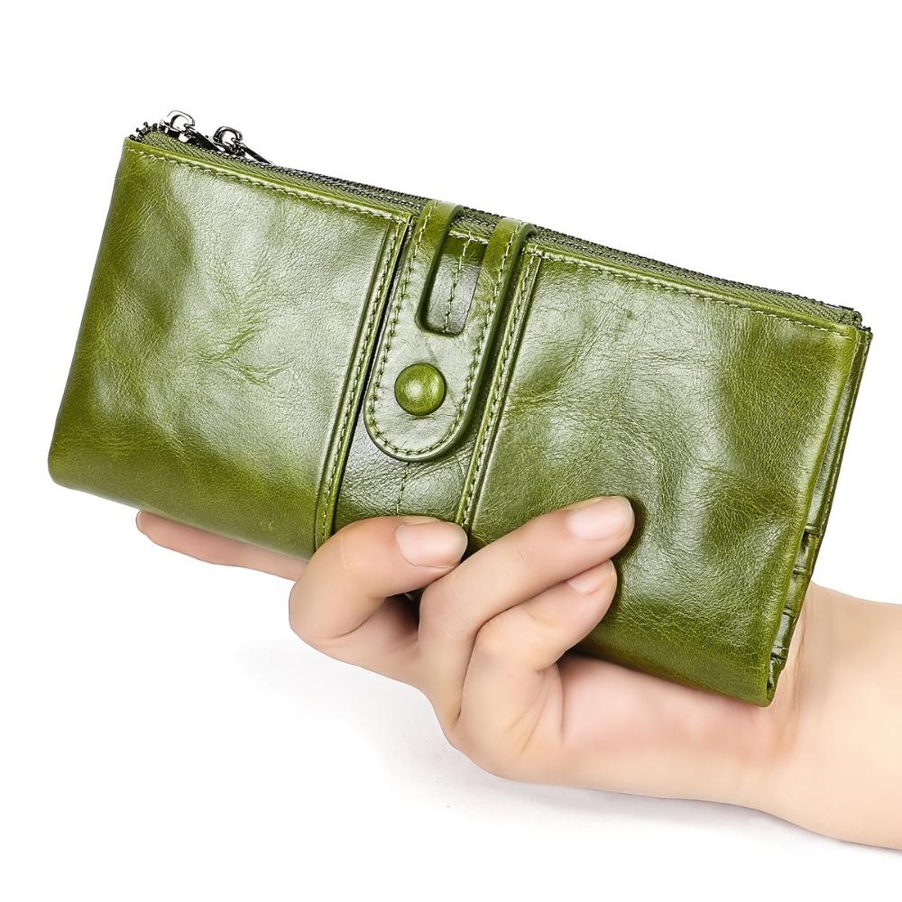 Maria - Leather Long Clutch Wallet