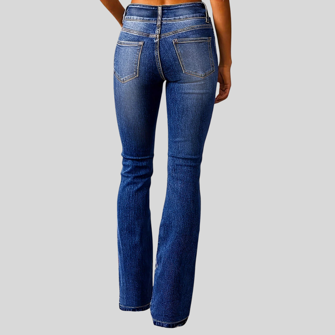 Women's High-Waisted Flared Jeans