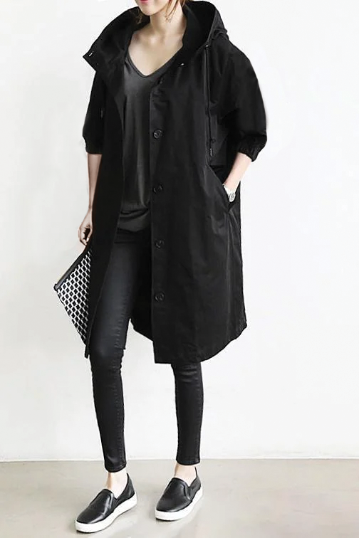 Anna - Hooded Trench Coat