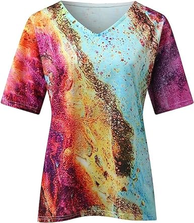 Hazel - Boho V-Neck T-Shirt