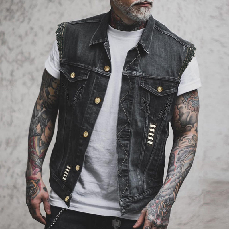 Josiah - Denim Vest