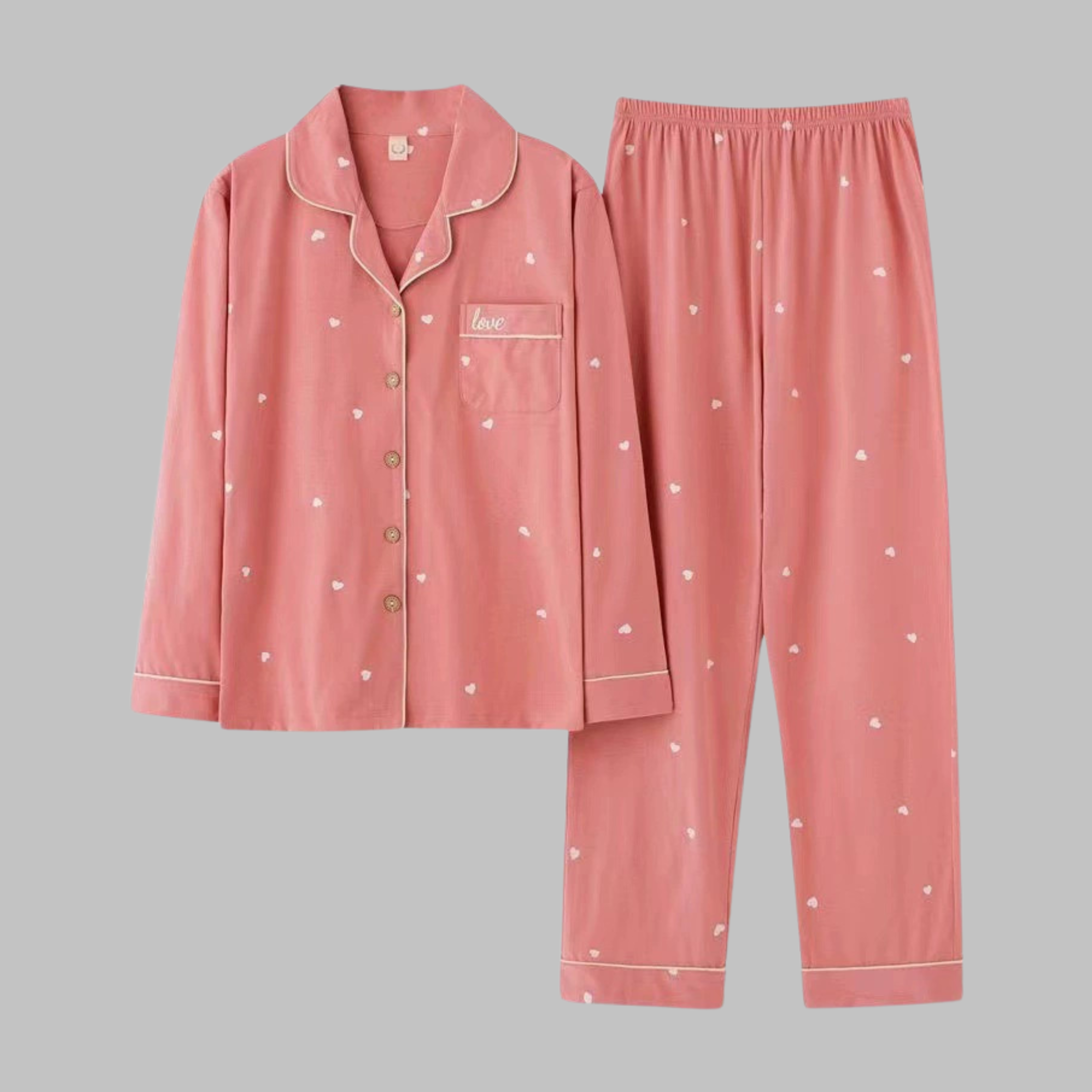 Ensemble de vêtements d’intérieur douillets à manches longues pour femme
