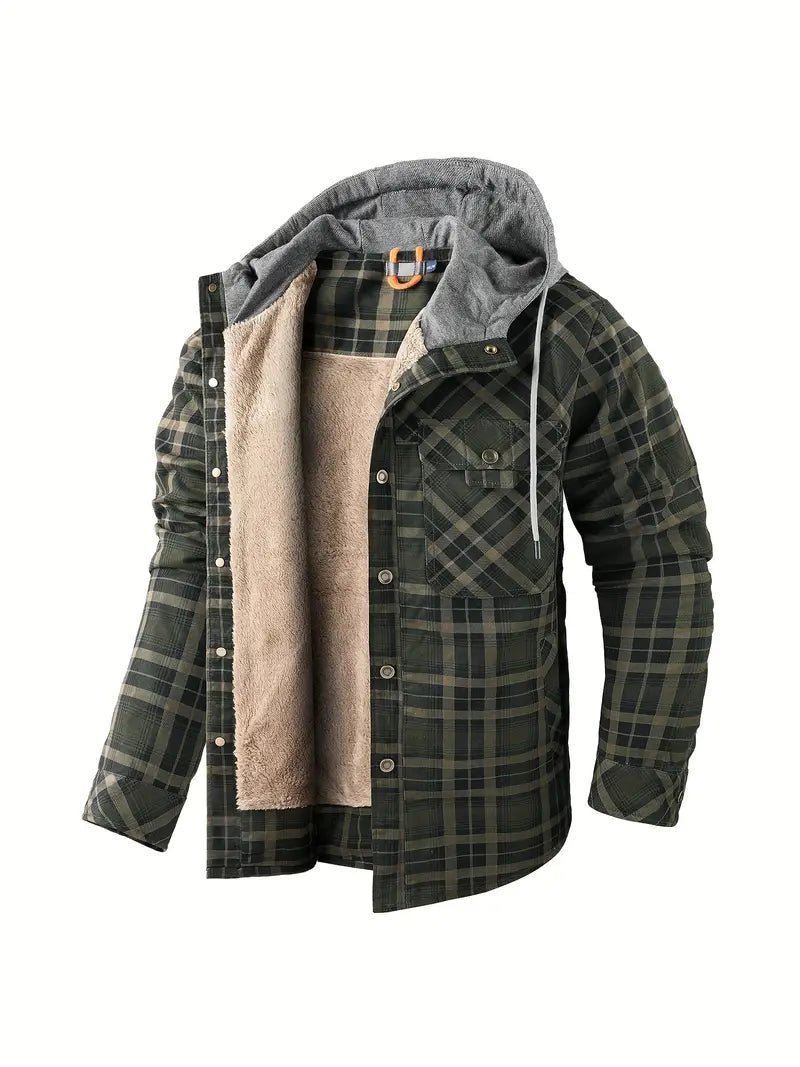 Wyatt - Hooded Checked Jacket