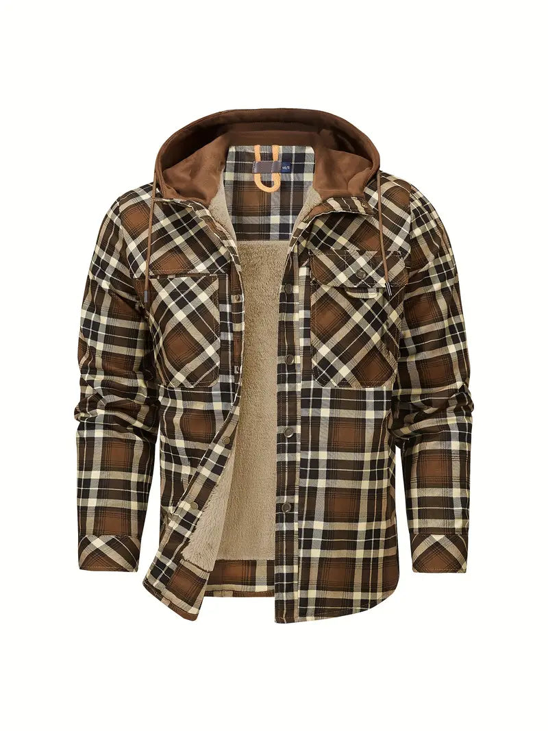 Wyatt - Hooded Checked Jacket