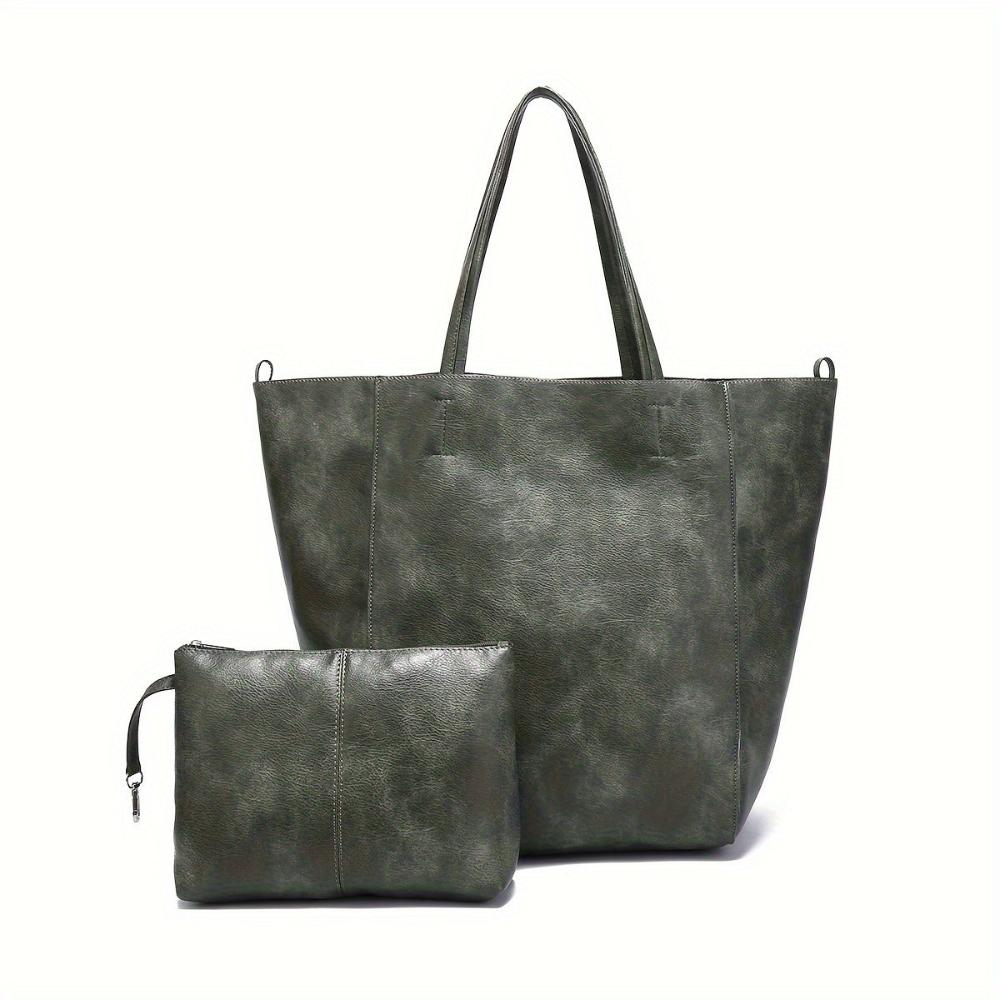 Heather - Vegan Leather Tote Bag