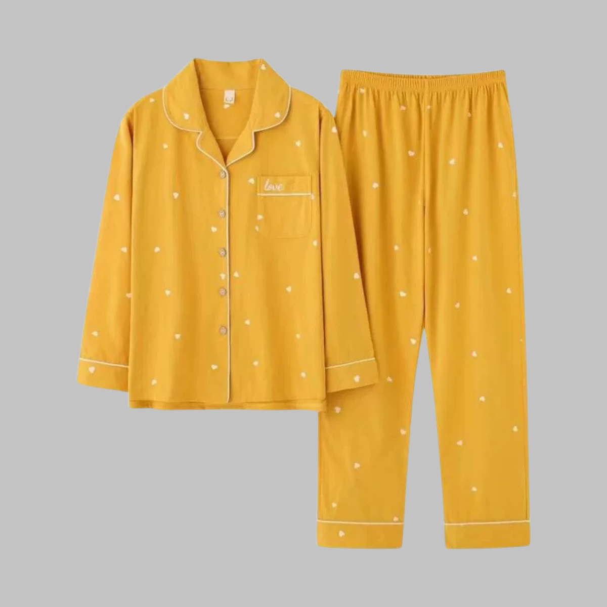Ensemble de vêtements d’intérieur douillets à manches longues pour femme