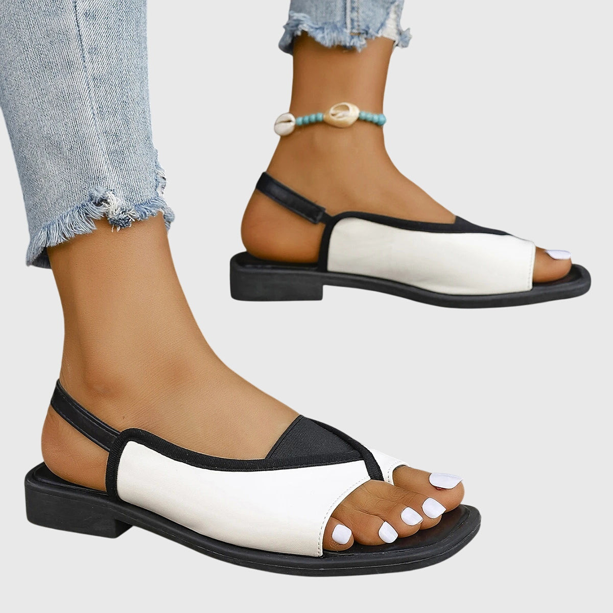 Sandales orthopédiques à bride arrière pour femmes avec soutien de la voûte plantaire