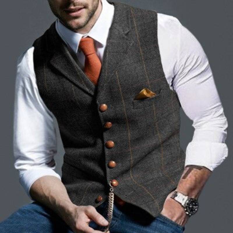 Dylan - Classic Checkered Vest