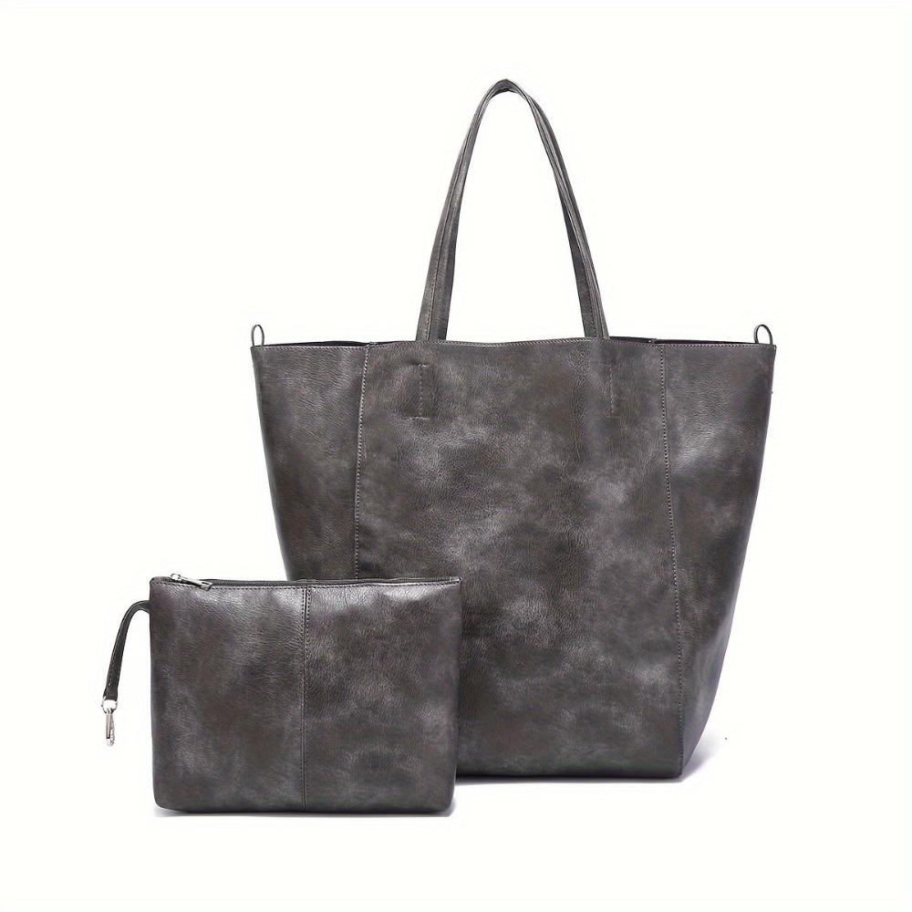 Heather - Vegan Leather Tote Bag