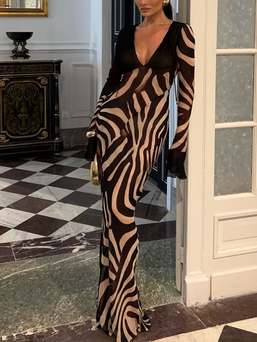 Norma - Long Sleeve Maxi Dress