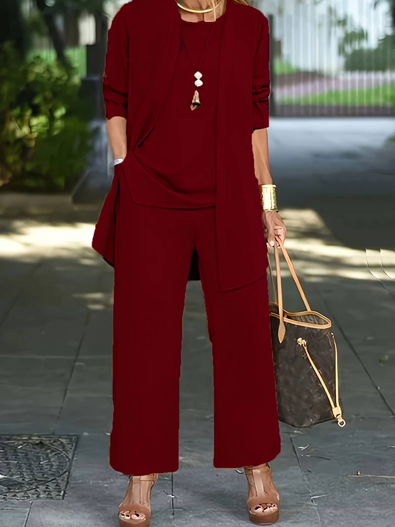 Women's Three-Piece Casual Lounge Set