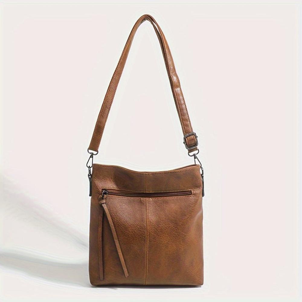Anna - Vegan Leather Slim Crossbody Bag