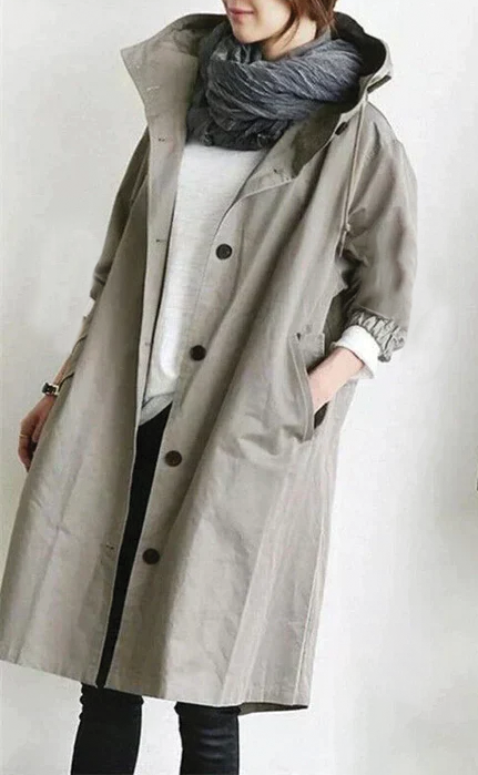 Anna - Hooded Trench Coat