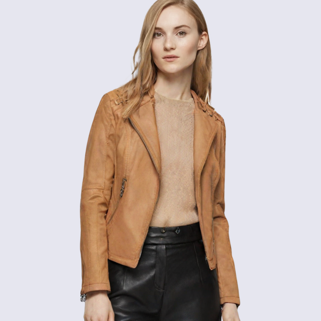 Lena - Women's Faux Leather Jacket