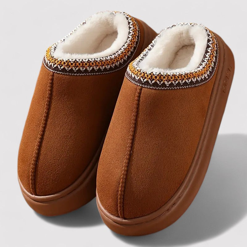 Women's Cozy Memory Foam Faux Fur Lined Slippers