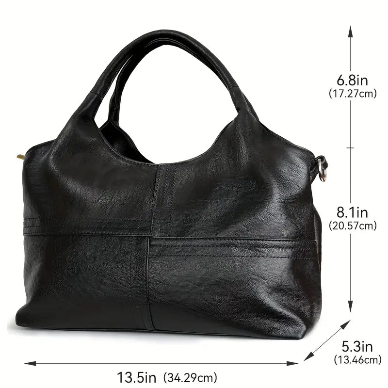 Laurie - Vegan Leather Structured Handbag