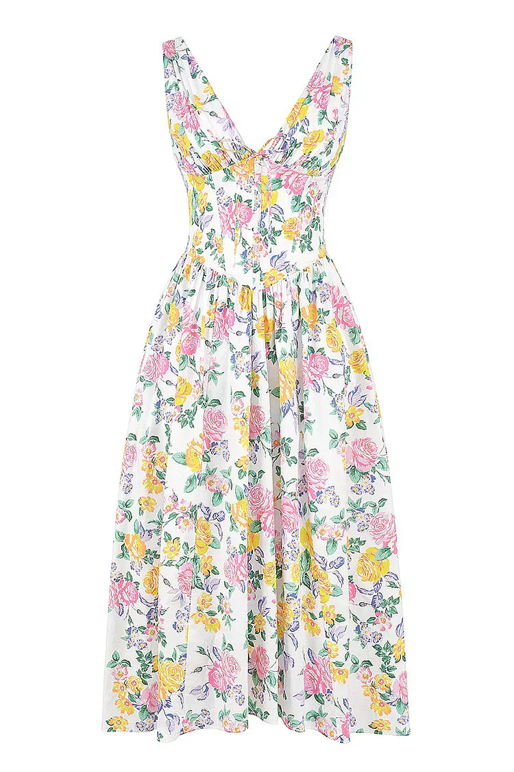 Women's Elegant Midi Dress with Flattering Tailored Fit