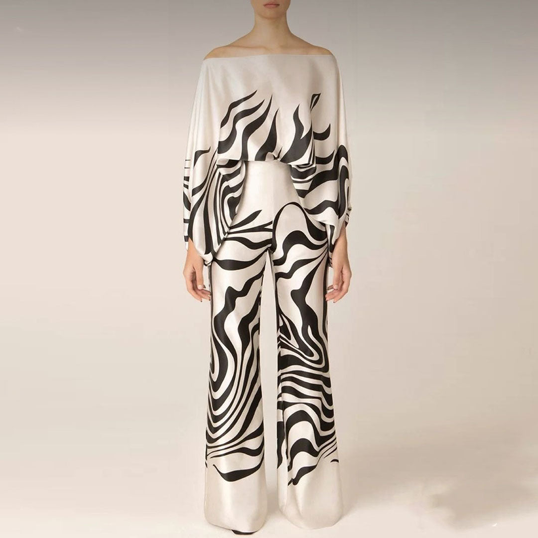 Stylish Summer Two-Piece Set with Elegant Design