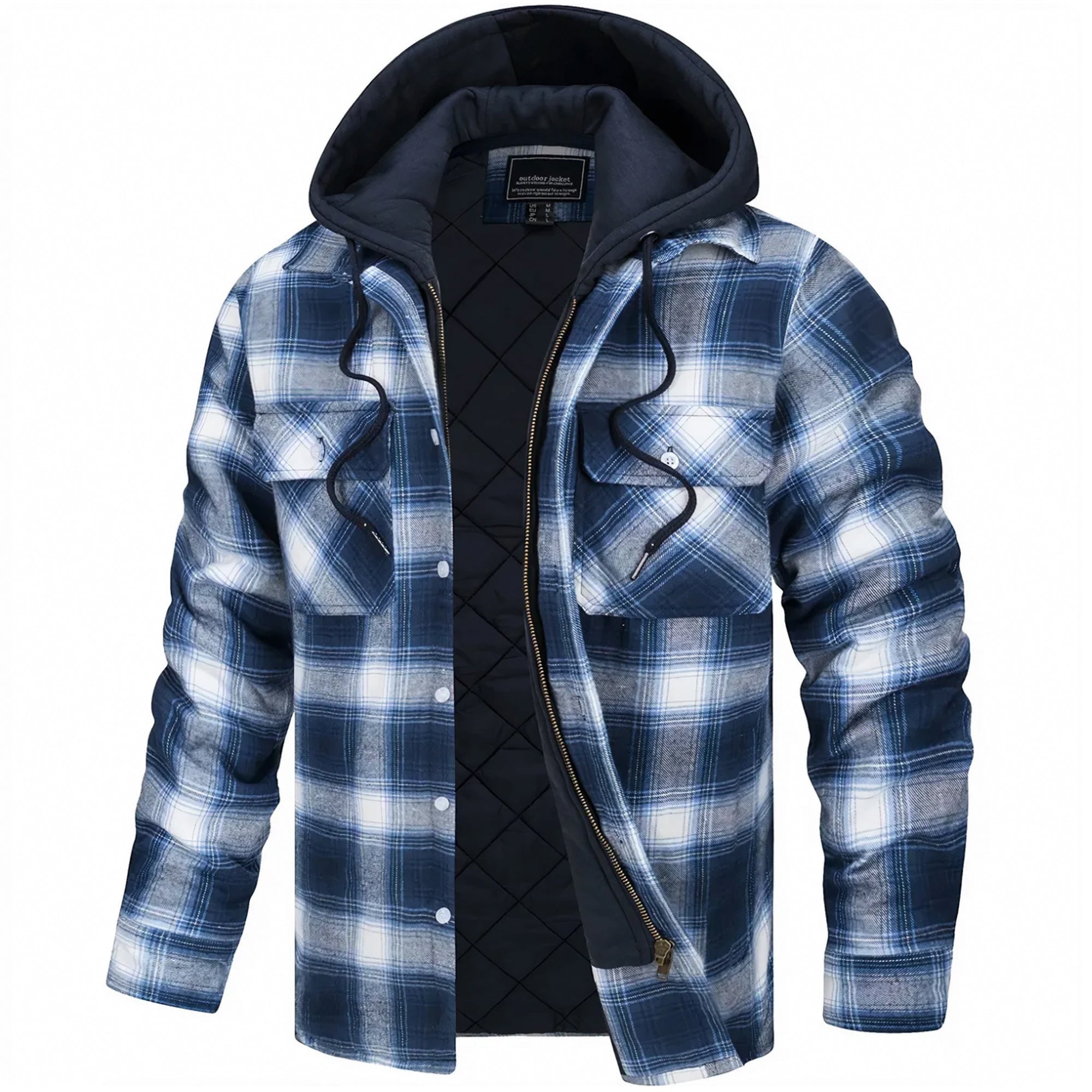 Parker - Checked Hooded Jacket