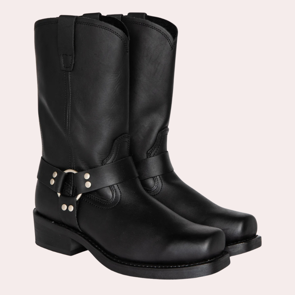 Men's Western Leather Boots Rodeo Style