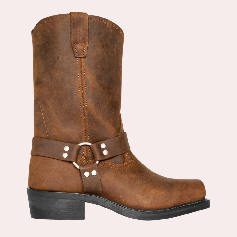 Men's Western Leather Boots Rodeo Style