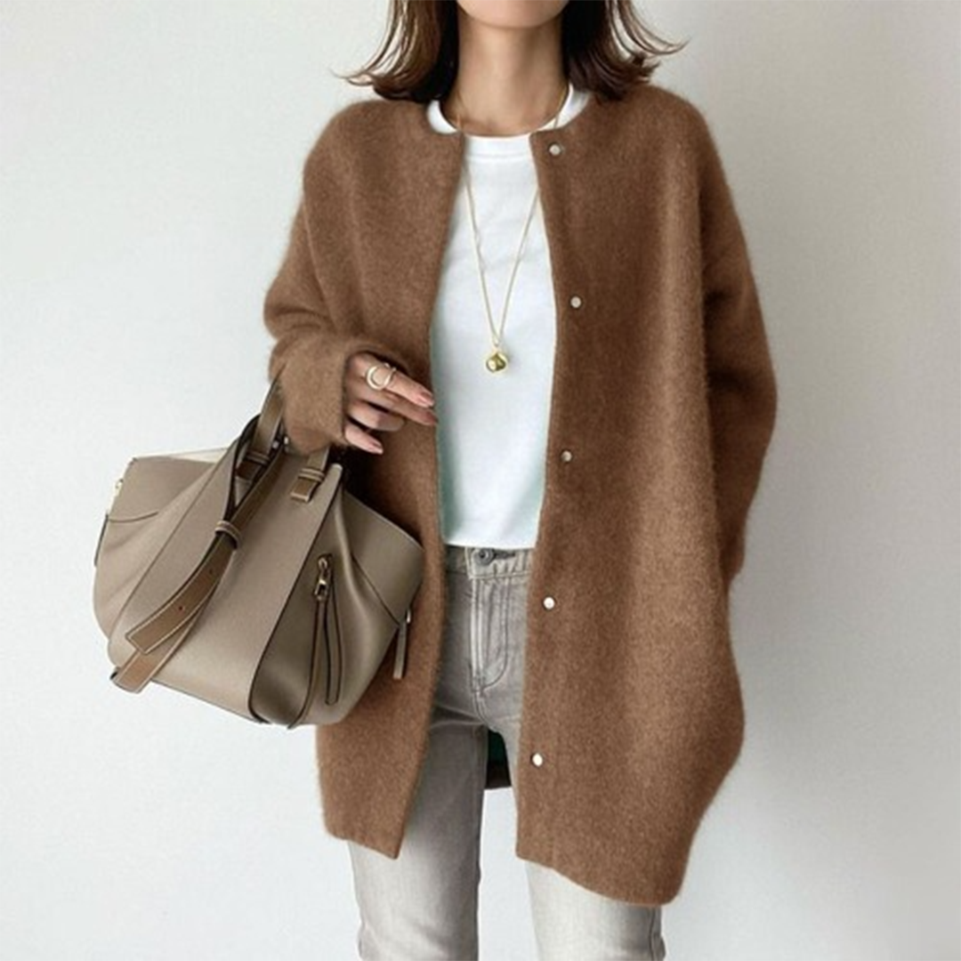 Women's Knit Cardigan with Side Pockets