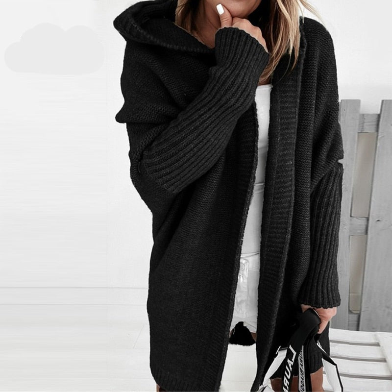 Lynn - Hooded Knit Cardigan