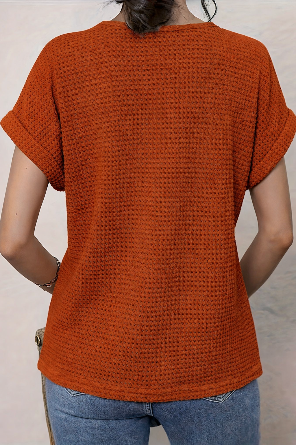 Women's Boho Crochet Lace Short Sleeve Top