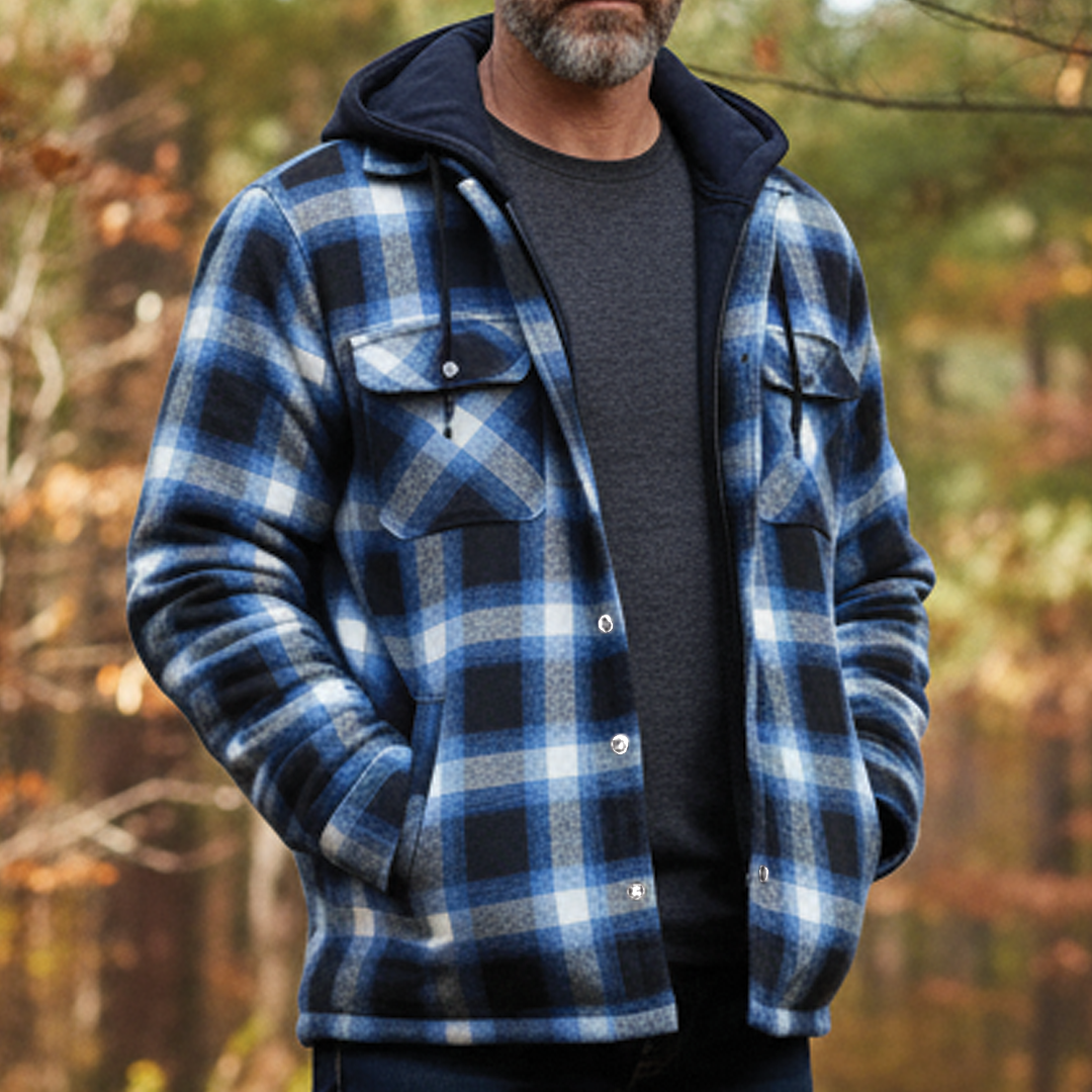 Parker - Checked Hooded Jacket