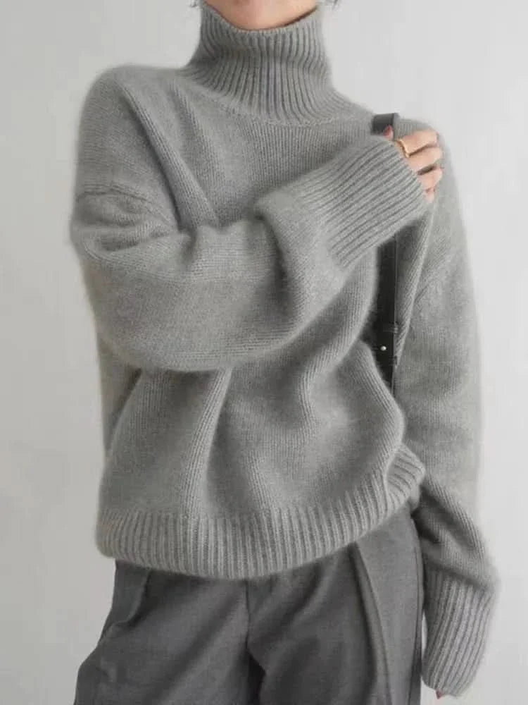 Women's Turtleneck Oversized Cozy Sweater