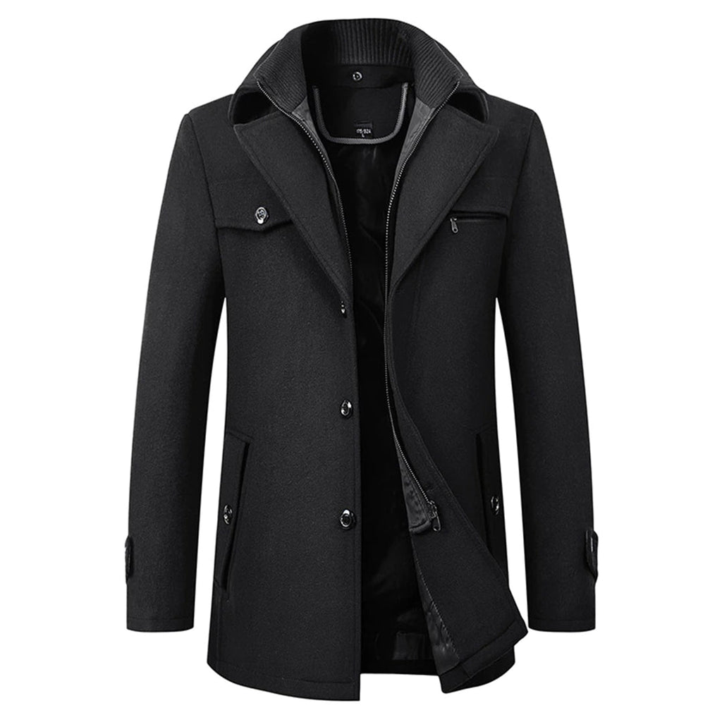 Elijah - Wool Blend Overcoat