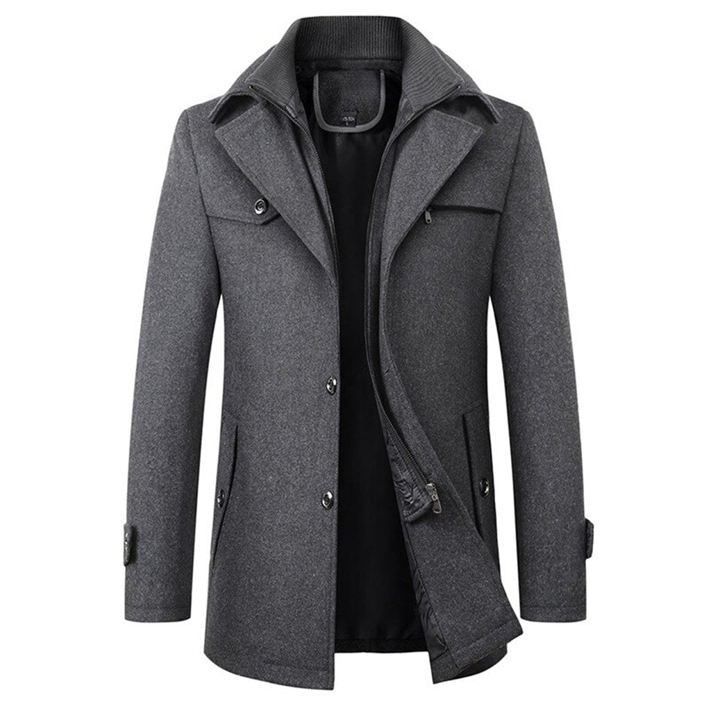 Elijah - Wool Blend Overcoat
