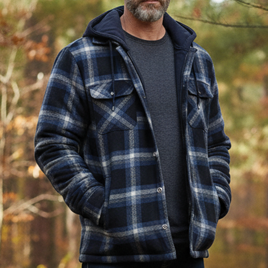 Parker - Checked Hooded Jacket