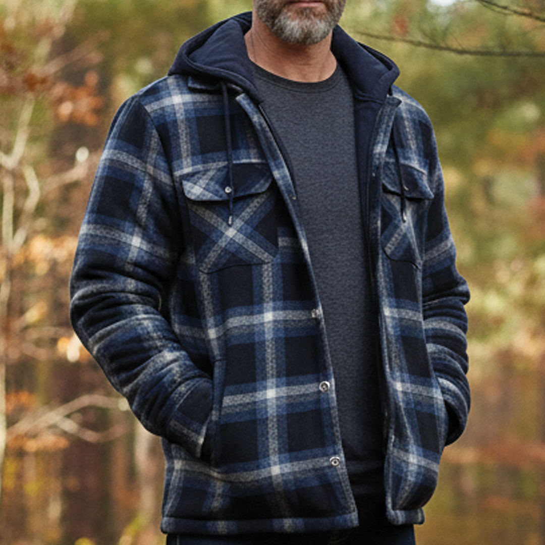 Parker - Checked Hooded Jacket