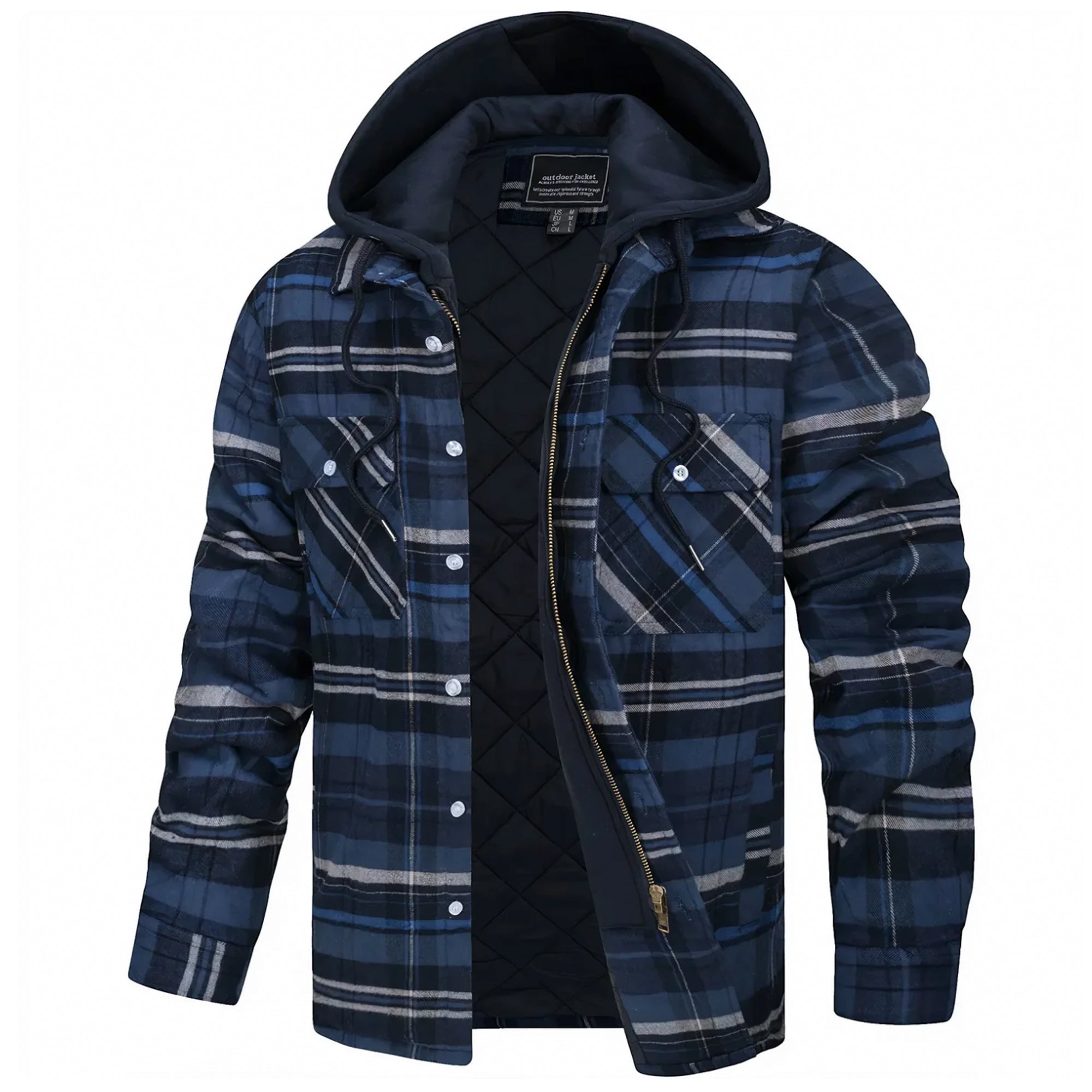 Parker - Checked Hooded Jacket