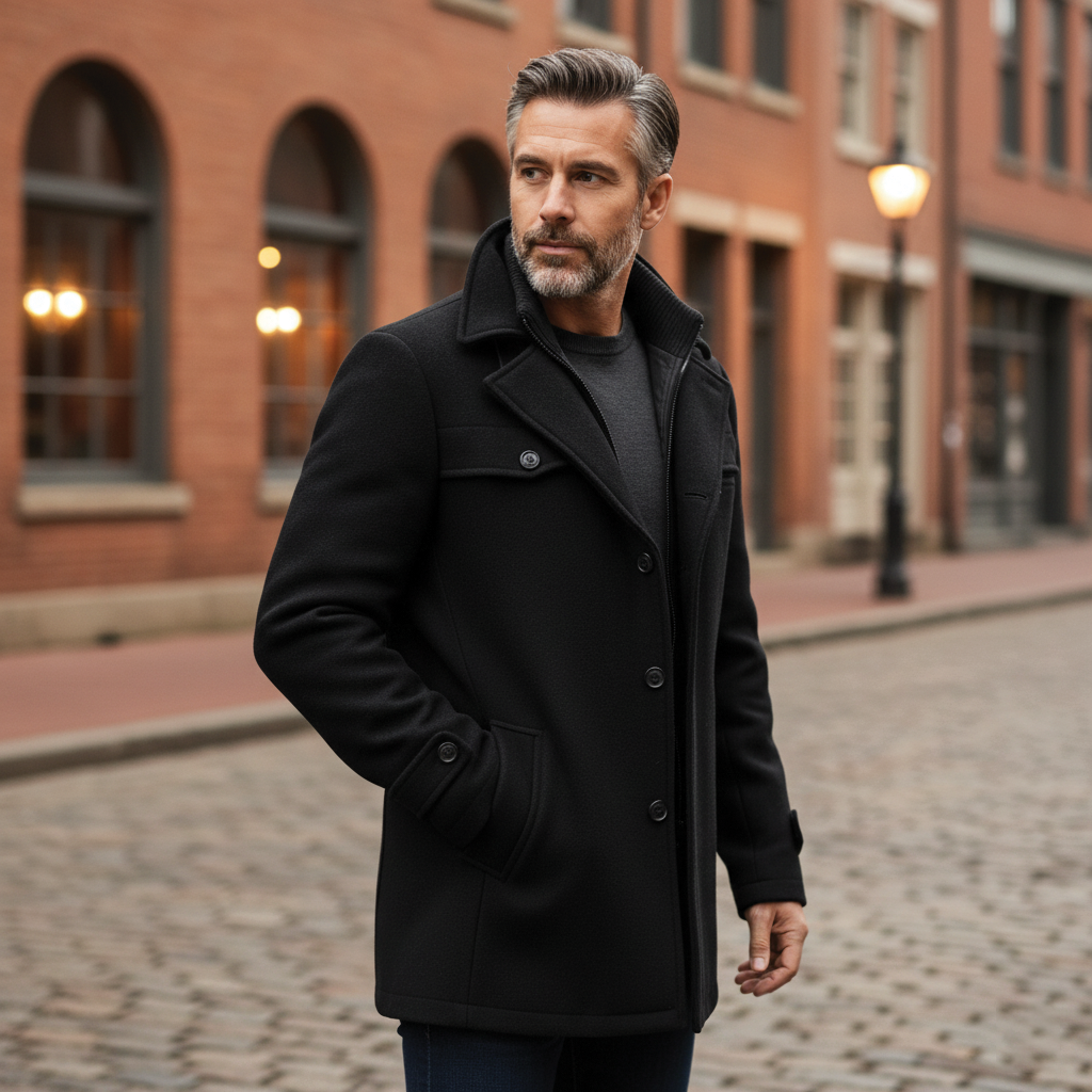 Elijah - Wool Blend Overcoat