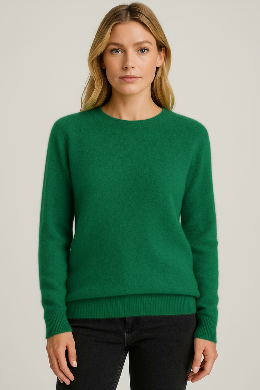 Women's Classic Crew Neck Pullover Sweater